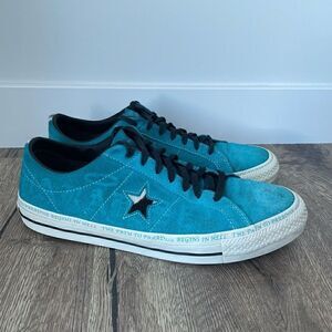 Converse Paradise Sean Pablo One Star Pro Ox Blue Suede Shoes Men Size 12